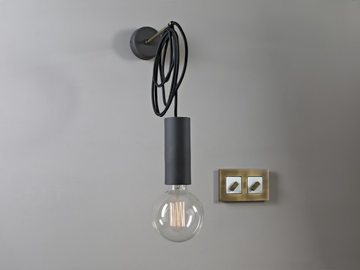 MY STICK'N'WIRE CILINDRO - Wall lamp by GI Gambarelli - view 2
